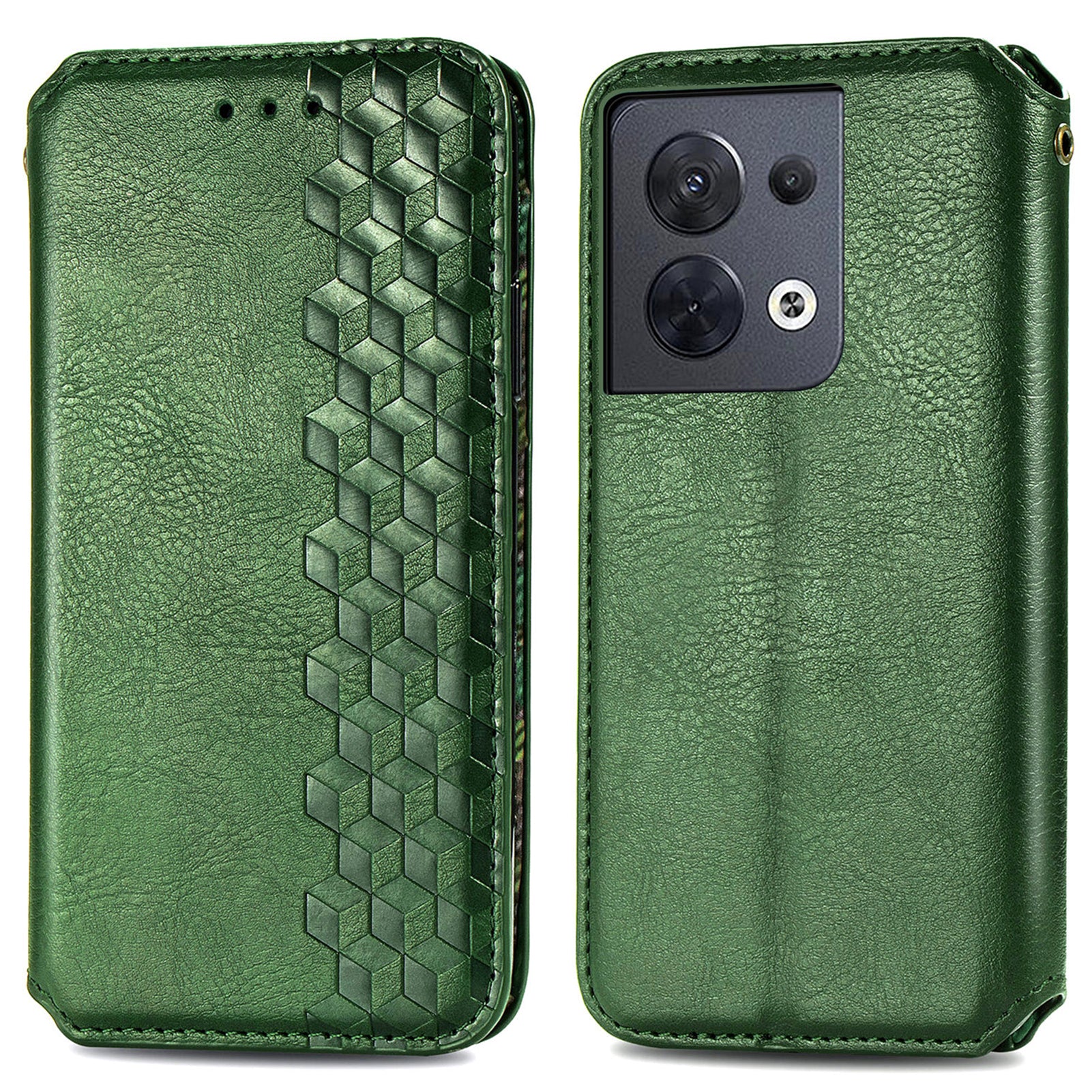 For Oppo Reno8 5G (Global Version) Imprinting Rhombus Flip Leather Phone Protective Case Stand Wallet Magnetic Auto-Absorbed Cover For Oppo Reno8 5G (Global Version) Imprinting Rhombus Flip Leather Phone Protective Case Stand Wallet Magnetic Auto-Absorbed Cover
